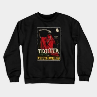 Vintage Mexican Tequila Calavera Crewneck Sweatshirt